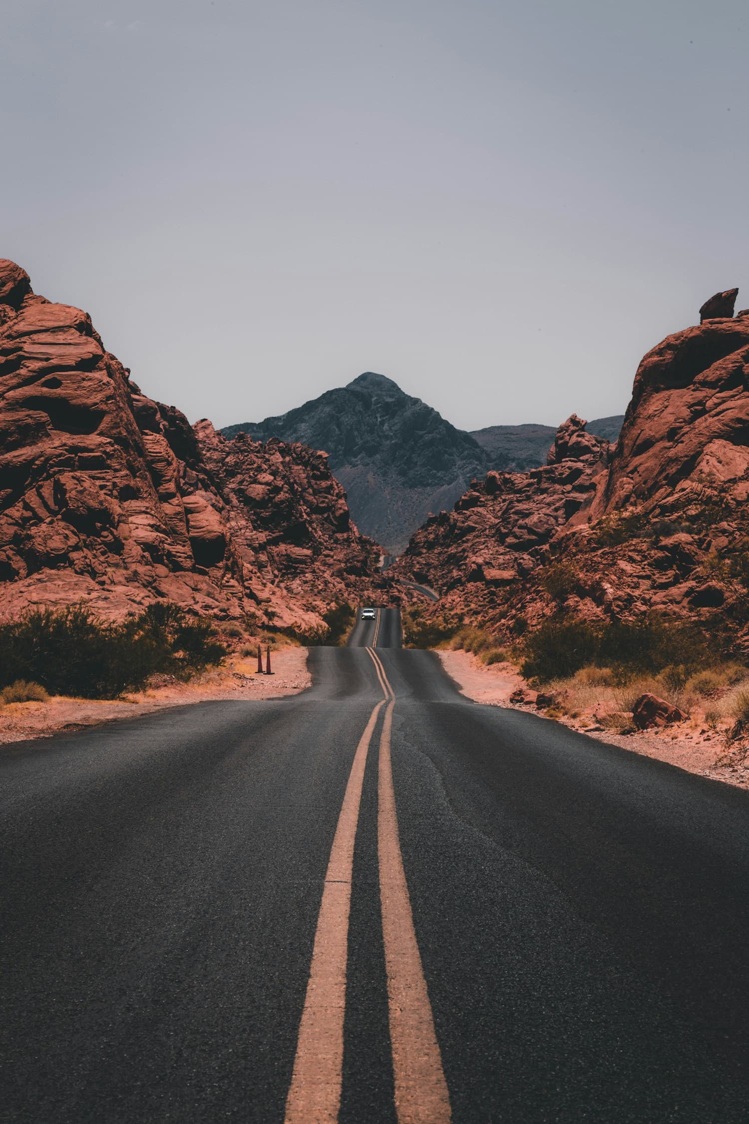 Scenic road through the mountains